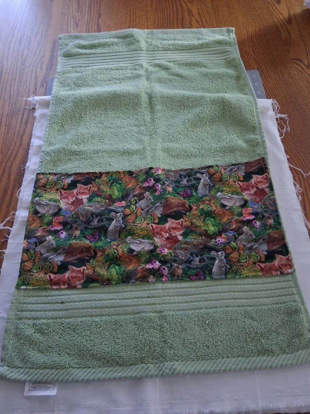 Handmade quilted woodland